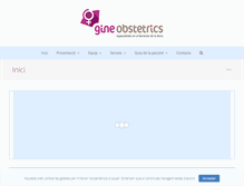 Tablet Screenshot of gineobstetrics.cat